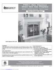 Regency P36D-1 Owners & Installation Manual