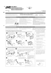 JVC KW-XR611 Installation Manual