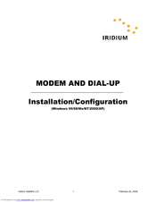 Iridium Direct Internet 2.0 /configuration Installation &  Configuration Manual