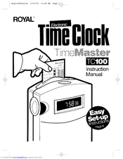 Royal TimeMaster TC100 Instruction Manual