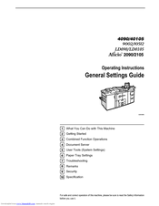 Savin Aficio 2105 Operation Instruction Manual