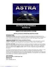Scytek electronic Astra 50 Installation & Operating Instructions Manual