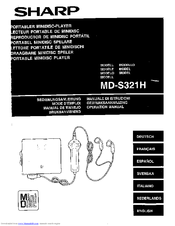 Sharp MD-S321H Operation Manual