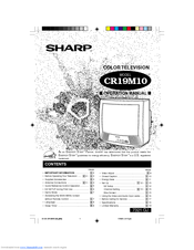 Sharp CR19M10 Operation Manual