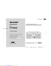 Sharp FV-DB2E Operation Manual
