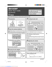 Sharp FV-DB2E Quick Start Manual