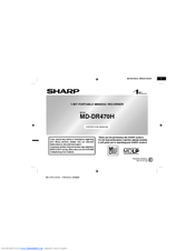 Sharp MD-DR470H Operation Manual