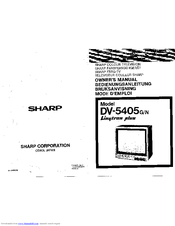 Sharp DV-5405G Operation Manual