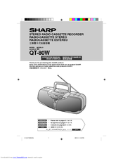 Sharp QT-80W Operation Manual