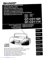 Sharp QT-CD110H Operation Manual