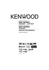 Kenwood DDX8026BT Instruction Manual
