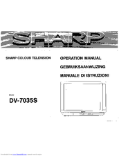 Sharp DV-7035S Operation Manual