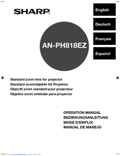 Sharp AN-PH818EZ Operation Manual