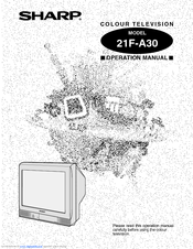 Sharp 21F-A30 Operation Manual