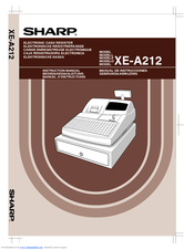 Sharp XE-A212 Instruction Manual