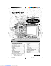 Sharp 27R-S200 Operation Manual