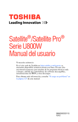 Toshiba Satellite U845W-SP4361S Manual Del Usuario