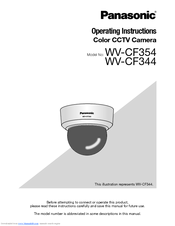 Panasonic WV-CF344 Series Operating Instructions Manual