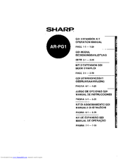 Sharp AR-PG1 Operation Manual