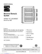 Kenmore Elite 625.385560 Owner's Manual