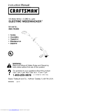 CRAFTSMAN WEEDWACKER 358.745320 Instruction Manual