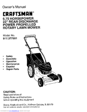 CRAFTSMAN 917.377991 Owner's Manual