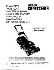 CRAFTSMAN 917.374400 Owner's Manual