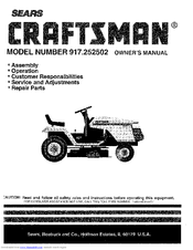 CRAFTSMAN 917.252502 Owner's Manual