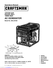 CRAFTSMAN 580.327203 Operator's Manual