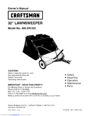 CRAFTSMAN 486.241322 Owner's Manual