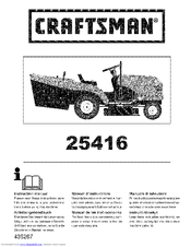 CRAFTSMAN 25416 Instruction Manual