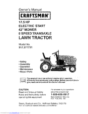 CRAFTSMAN 917.271731 Owner's Manual