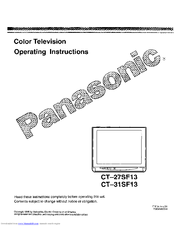 PANASONIC CT-31SF13 Operating Instructions Manual