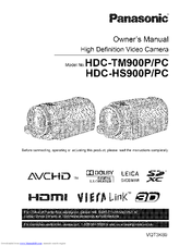 PANASONIC HDC-TM900 Owner's Manual