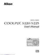 NIKON Coolpix S220 User Manual