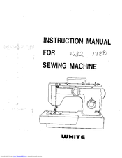 White 1632 Instruction Manual