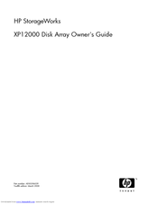 Hp StorageWorks XP12000 - Disk Array Owner's Manual