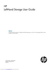 HP LeftHand Storage User Manual