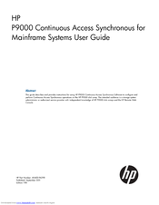 HP Continuous Access Synchronous Z User Manual