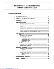 Oki ES3037dxn Software Installation Manual