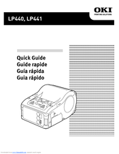 Oki LP441b Manual Rapide