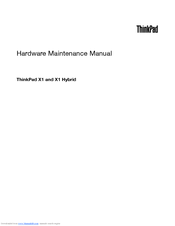 Lenovo ThinkPad X1 Hybrid Hardware Maintenance Manual