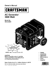 CRAFTSMAN 580.323601 Owner's Manual