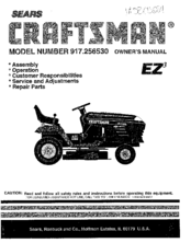 CRAFTSMAN EZ3 917.256530 Owner's Manual