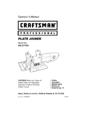 CRAFTSMAN 900.277303 Operator's Manual