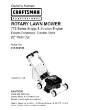 CRAFTSMAN Professional 917.374120 Owner's Manual