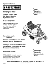 CRAFTSMAN 536.270340 Operator's Manual
