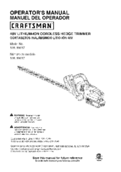 CRAFTSMAN 138. 99017 Operator's Manual