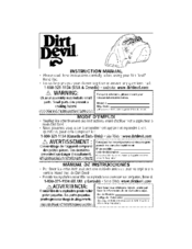Dirt Devil 8245 Instruction Manual