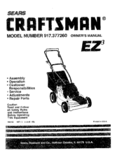 CRAFTSMAN EZ3 917.377260 Owner's Manual